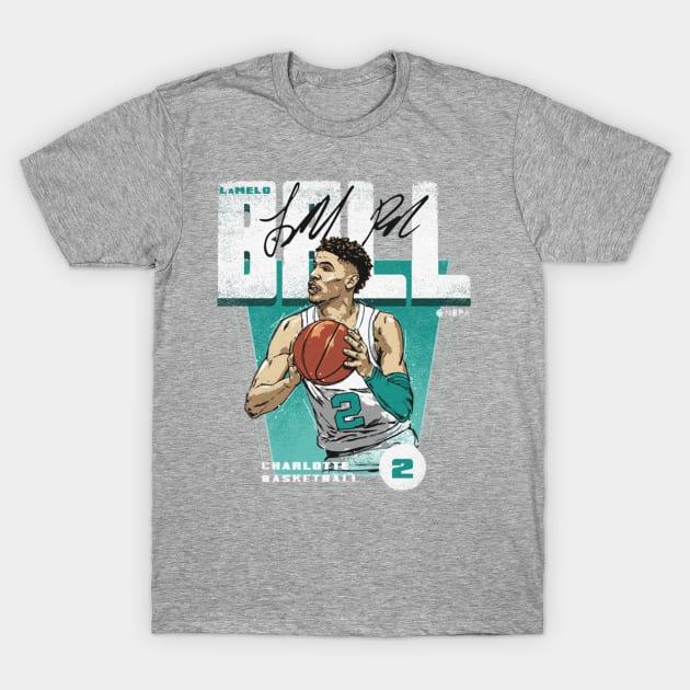 LaMelo Ball Charlotte Premiere T-Shirt by MASTER_SHAOLIN